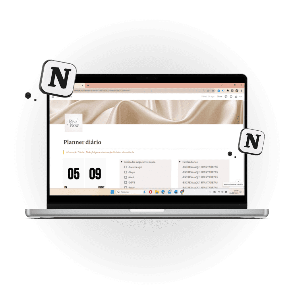BÔNUS: Template exclusivo no NOTION